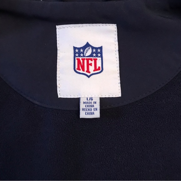 NFL Seattle Seahawks Stadium Jacket Adult Size Large Soft Shell Fleece Dark Blue - Picture 13 of 13